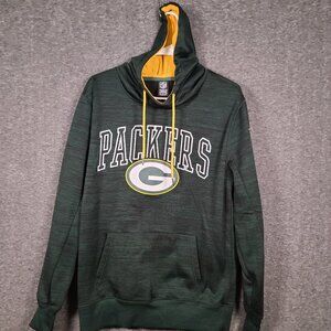 Green Bay Packers NFL Team Apparel Hooded Sweatshirt Men's Small Green